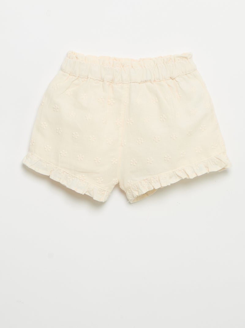 Conjunto de blusa sin mangas + short Crudo - Kiabi