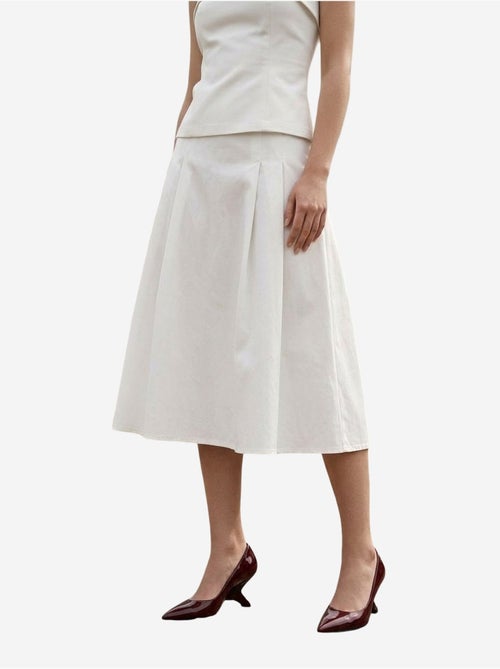 Conjunto de blusa sin tirantes y falda midi de tiro alto my fashion - Kiabi Conjunto de blusa sin tirantes y falda midi de tiro alto my fashion - Kiabi