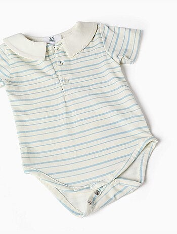 Conjunto de body a rayas y ranita vaquera