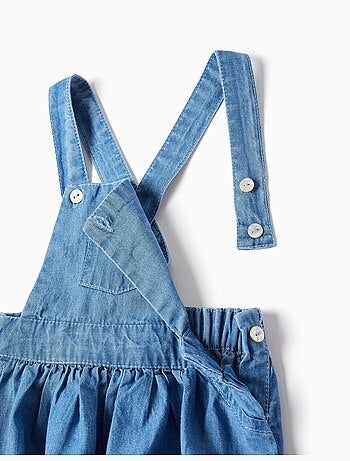Conjunto de body de algodón + ranita vaquera