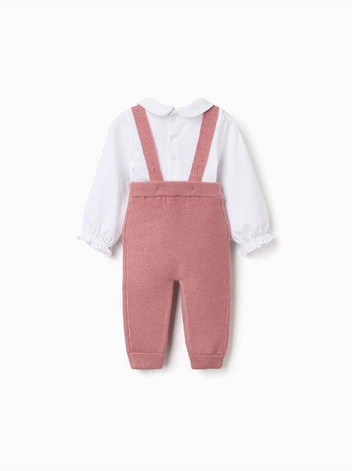 Conjunto de body de algodón y pantalón de punto - Kiabi Conjunto de body de algodón y pantalón de punto - Kiabi