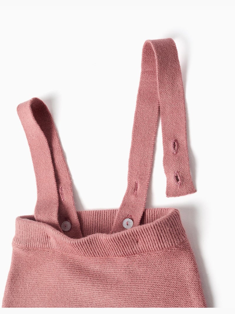Conjunto de body de algodón y pantalón de punto Rosa - Kiabi