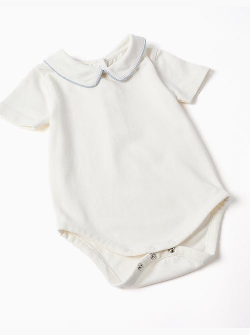 Conjunto de body de manga corta + ranita de algodón - Kiabi