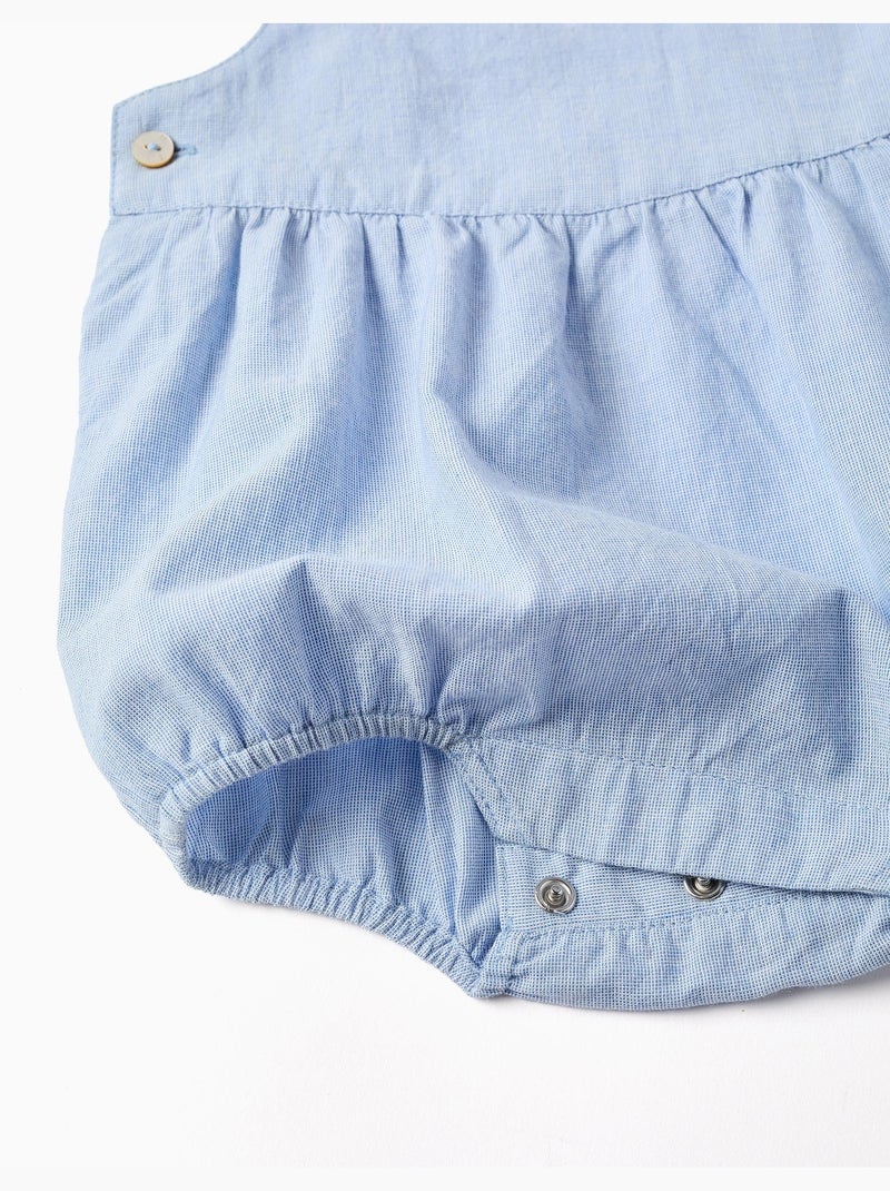 Conjunto de body de manga corta + ranita de algodón Azul claro - Kiabi