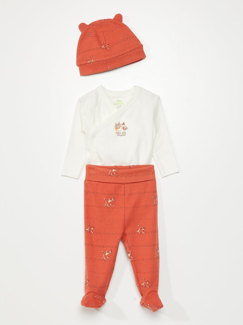 Conjunto de body + legging + gorro 'Disney' - 3 piezas simba - Kiabi