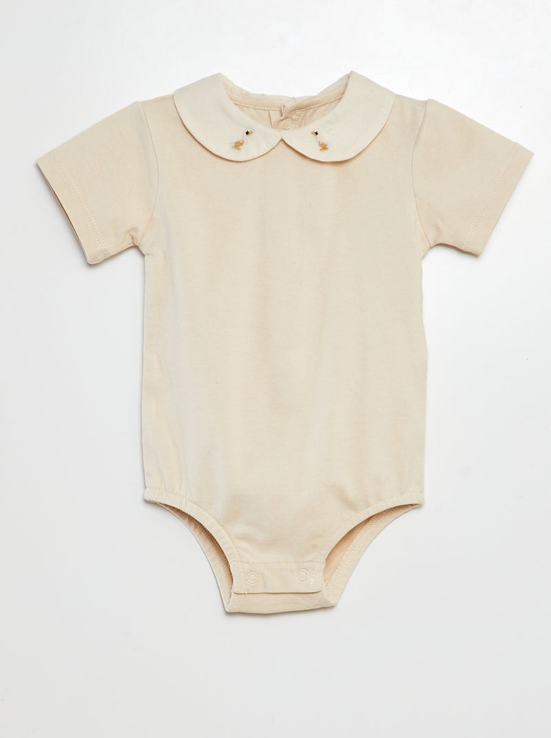 Conjunto de body + pantalón - 2 piezas BLANCO - Kiabi