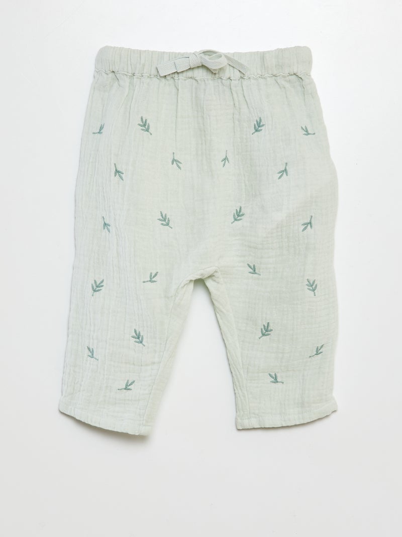 Conjunto de body + pantalón - 2 piezas VERDE - Kiabi