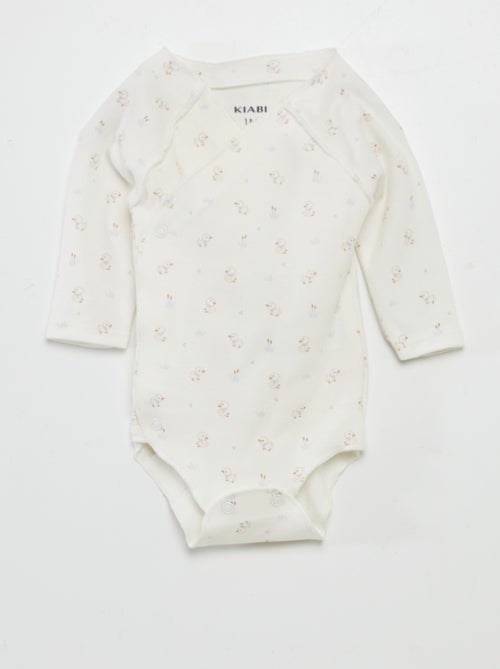 Conjunto de body + pantalón con pies + gorro - Kiabi