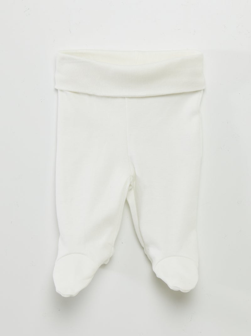 Conjunto de body + pantalón con pies + gorro HOJAS - Kiabi