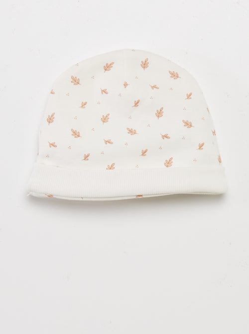 Conjunto de body + pantalón con pies + gorro - Kiabi