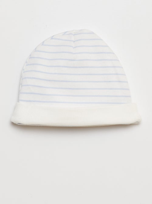 Conjunto de body + pantalón con pies + gorro - Kiabi