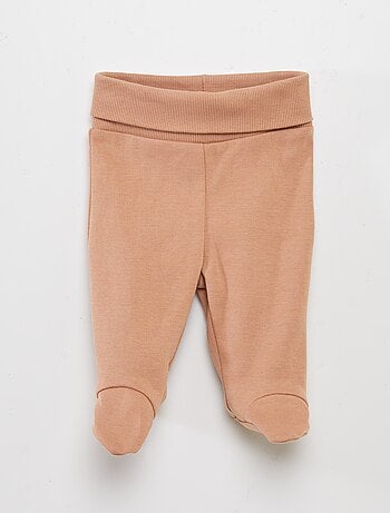 Conjunto de body + pantalón con pies + gorro