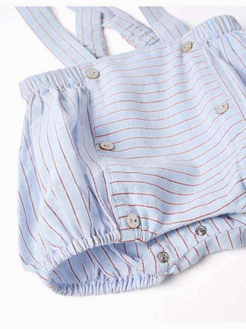 Conjunto de body + pantalón corto a rayas de algodón - Kiabi