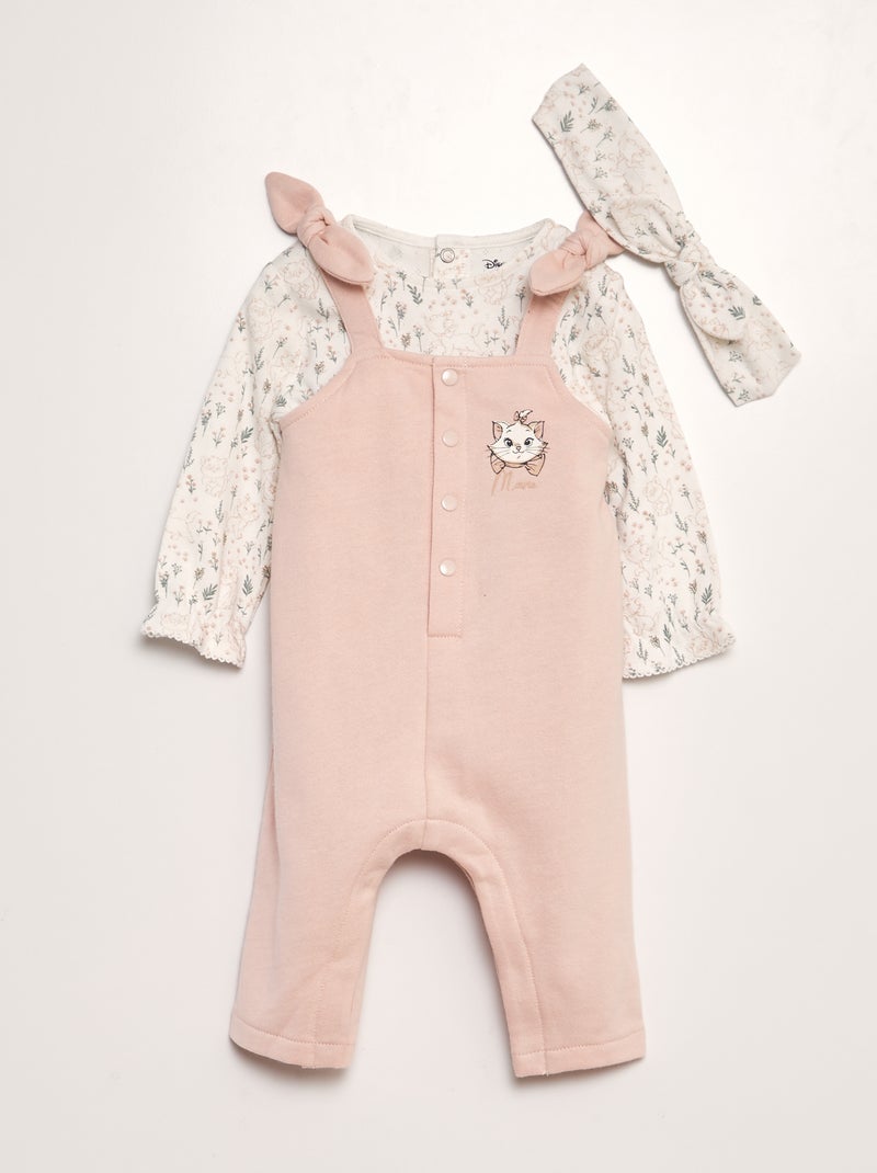 Conjunto de body + peto + cinta 'Marie'  - 3 piezas ROSA - Kiabi