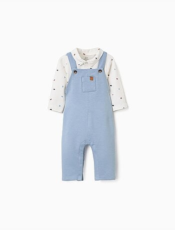 Conjunto de body y mono de algodón