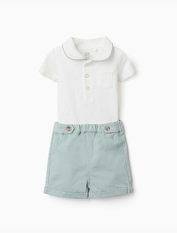 Conjunto de body y pantalón corto de algodón