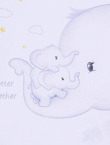 Conjunto de body y pantalón corto para bebé en algodón orgánico elefante | Kitikate