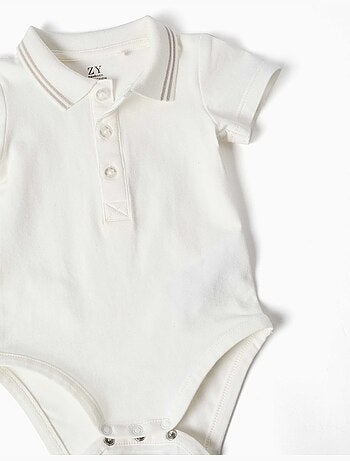Conjunto de body y peto de algodón