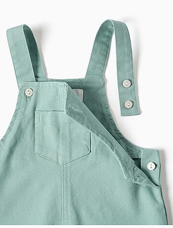 Conjunto de body y peto de algodón