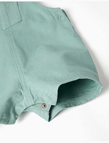 Conjunto de body y peto de algodón