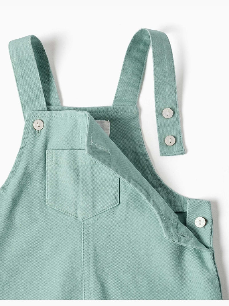 Conjunto de body y peto de algodón Verde claro - Kiabi