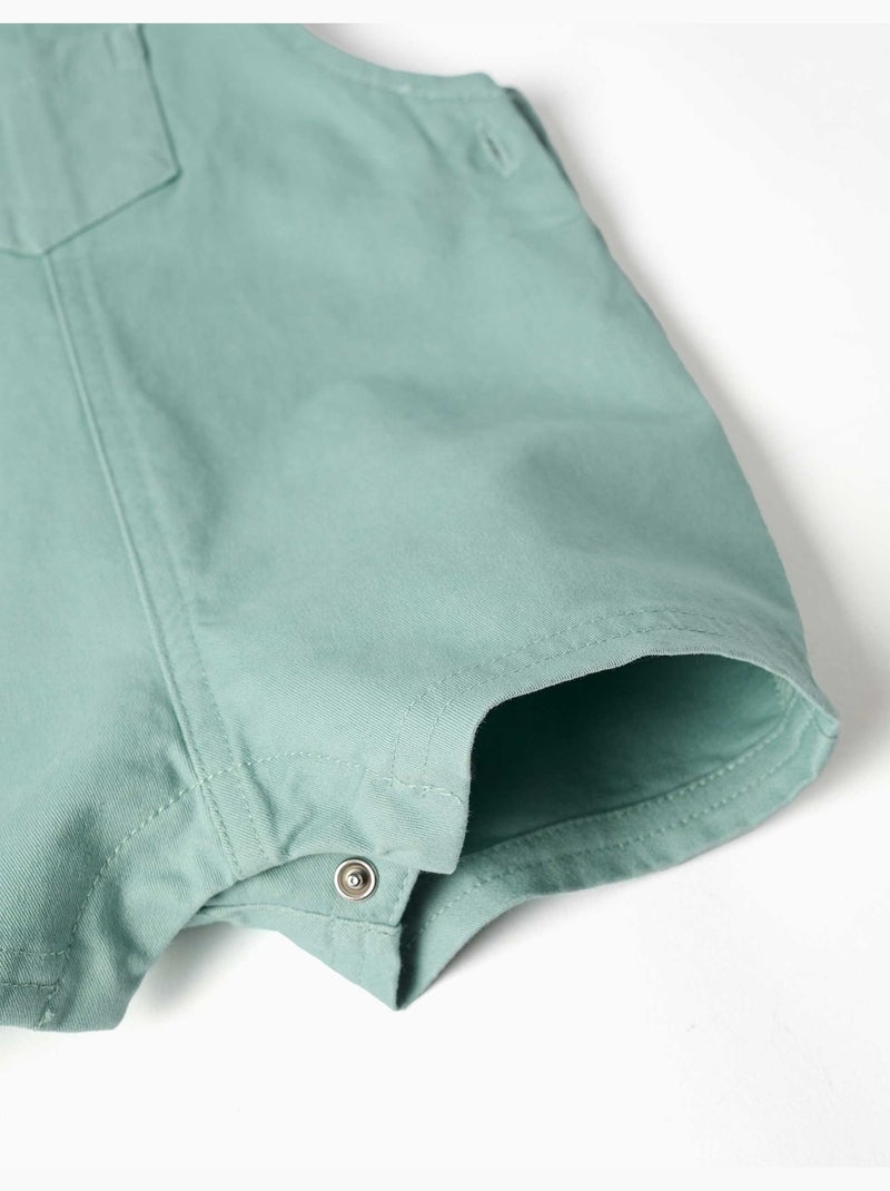 Conjunto de body y peto de algodón Verde claro - Kiabi