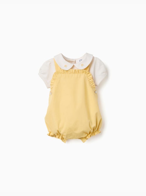 Conjunto de body y ranita de algodón B&S - Kiabi
