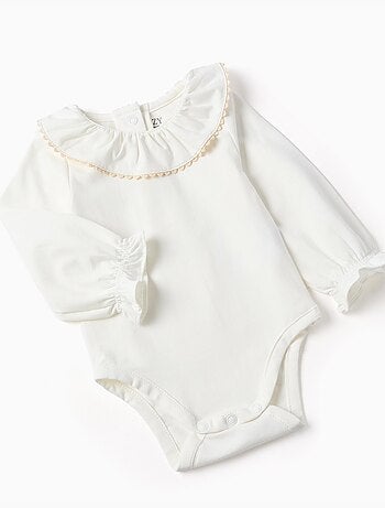 Conjunto de body y vestido de pana