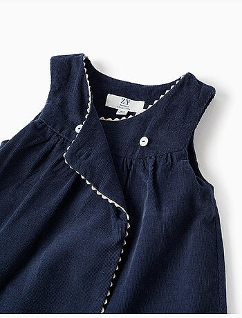 Conjunto de body y vestido de pana