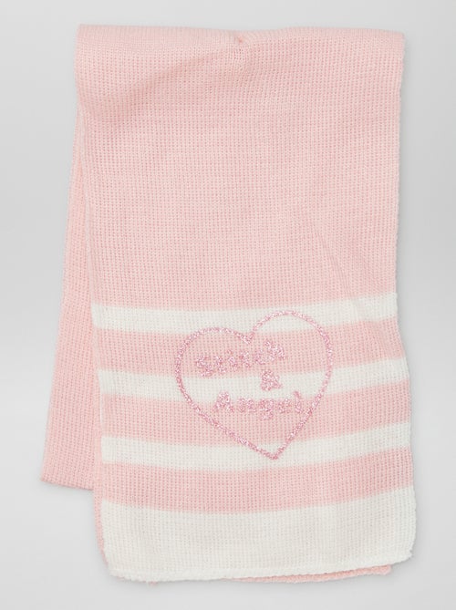 Conjunto de bufanda + gorro + manoplas 'Stitch' - 3 piezas - Kiabi