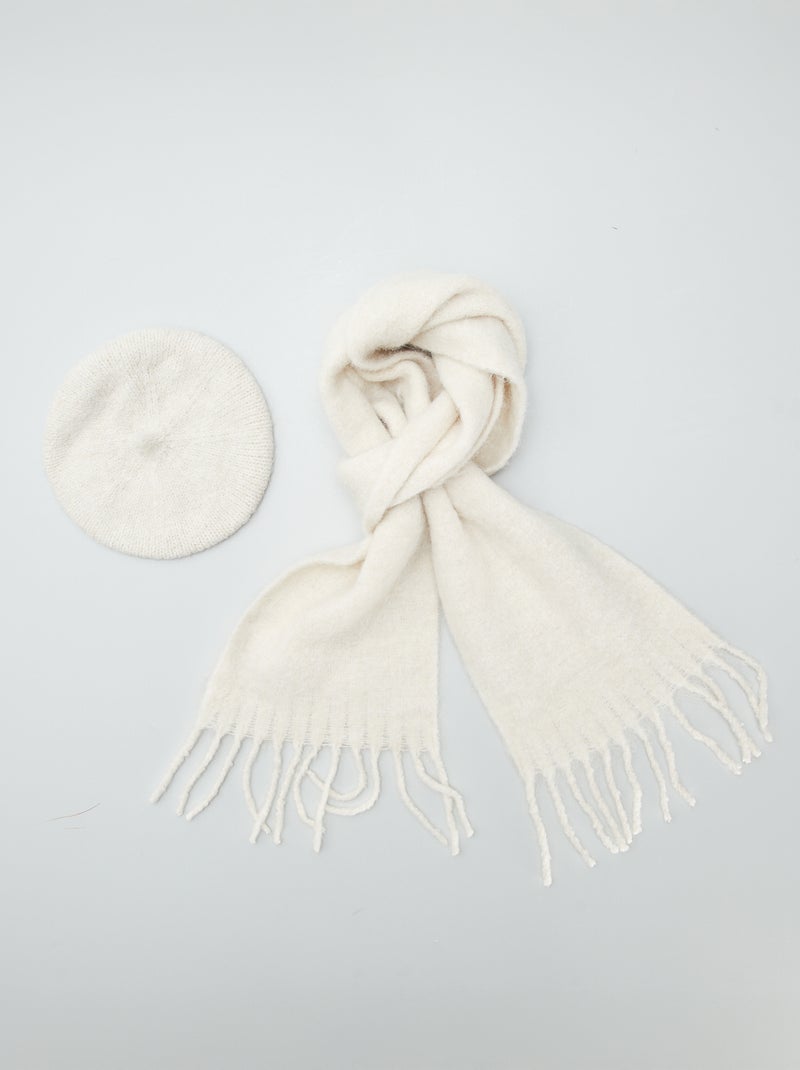 Conjunto de bufanda y boina BEIGE - Kiabi