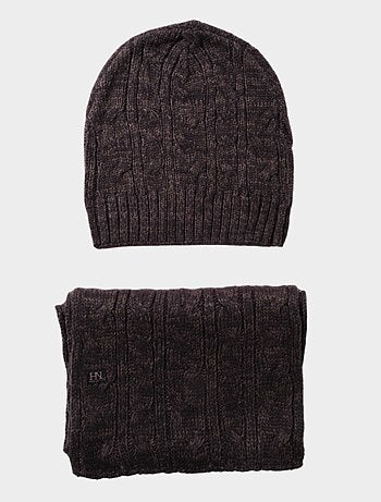 Conjunto de bufanda y gorro