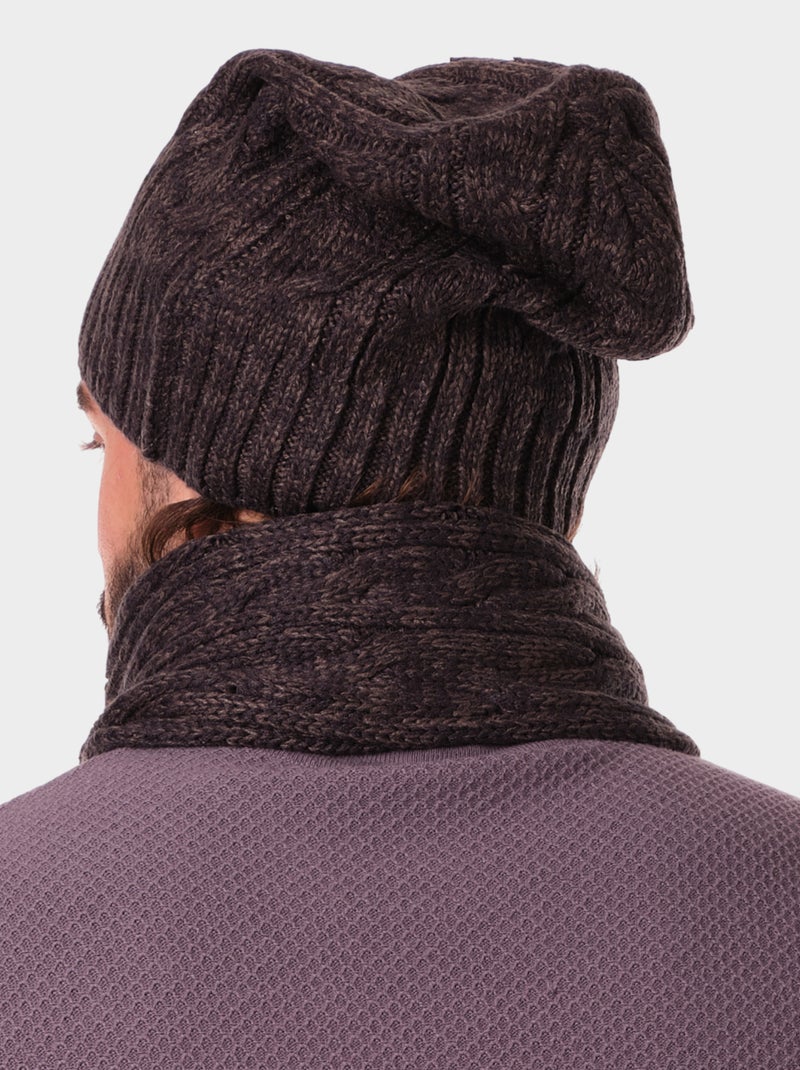 Conjunto de bufanda y gorro Negro - Kiabi