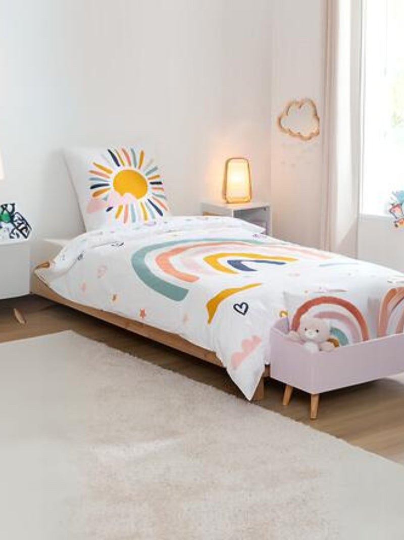 Conjunto de cama arcoíris para niños Blanco - Kiabi