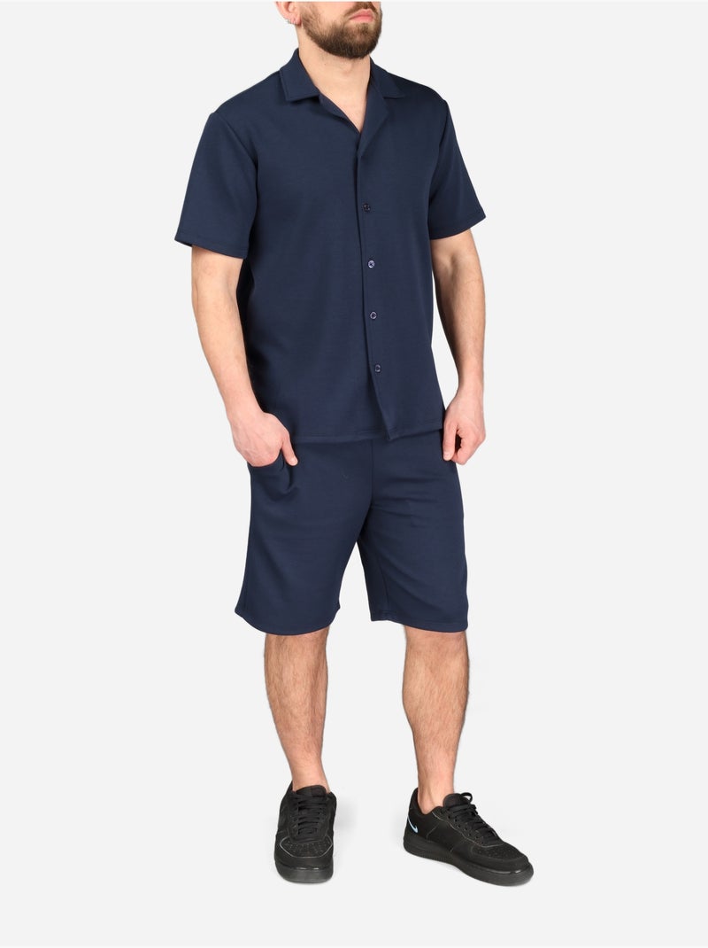 Conjunto de camisa de 2 piezas - Frilivin Azul oscuro - Kiabi