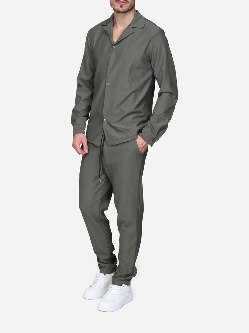 Conjunto de camisa de 2 piezas - Frilivin Caqui - Kiabi