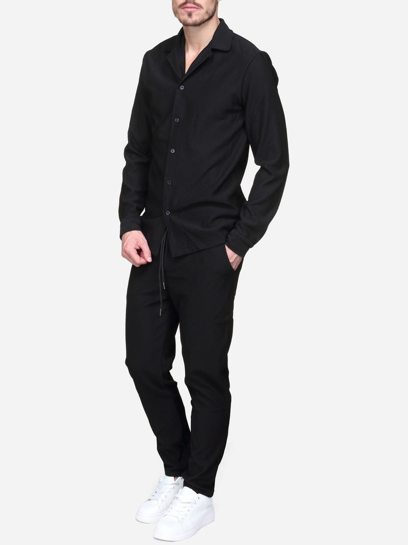 Conjunto de camisa de 2 piezas - Frilivin Negro - Kiabi