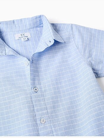 Conjunto de camisa de manga corta y bermudas de algodón