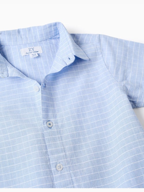 Conjunto de camisa de manga corta y bermudas de algodón - Kiabi