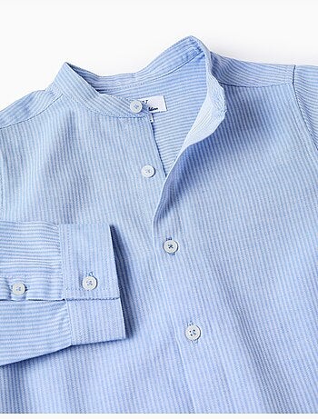 Conjunto de camisa de manga larga y bermudas de algodón