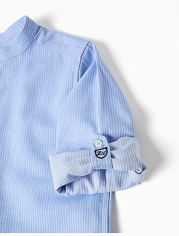 Conjunto de camisa de manga larga y bermudas de algodón