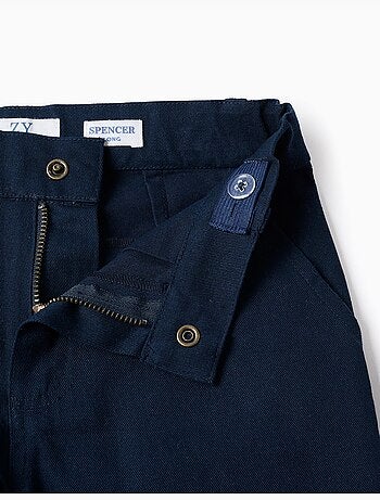 Conjunto de camisa de manga larga y bermudas de algodón