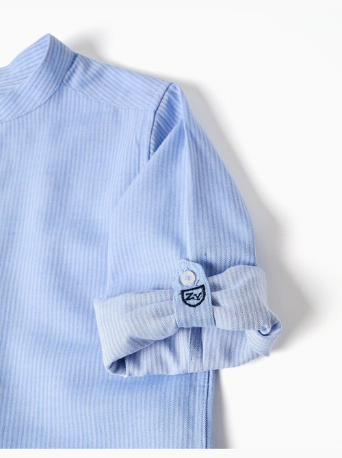 Conjunto de camisa de manga larga y bermudas de algodón - Kiabi