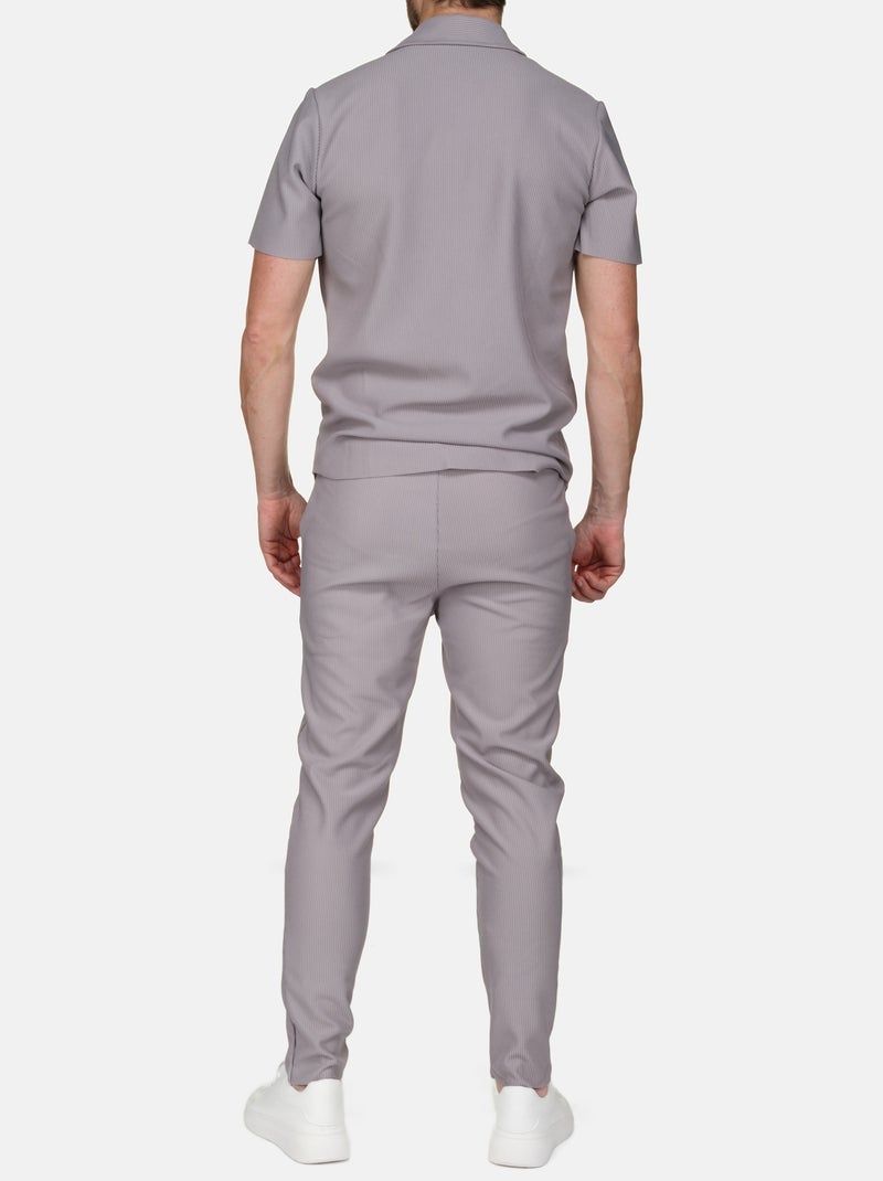 Conjunto de camisa holgada - Frilivin Gris - Kiabi