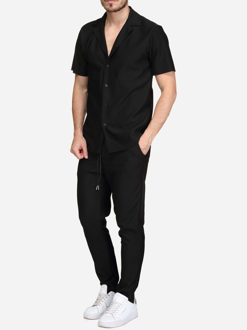 Conjunto de camisa holgada - Frilivin Negro - Kiabi