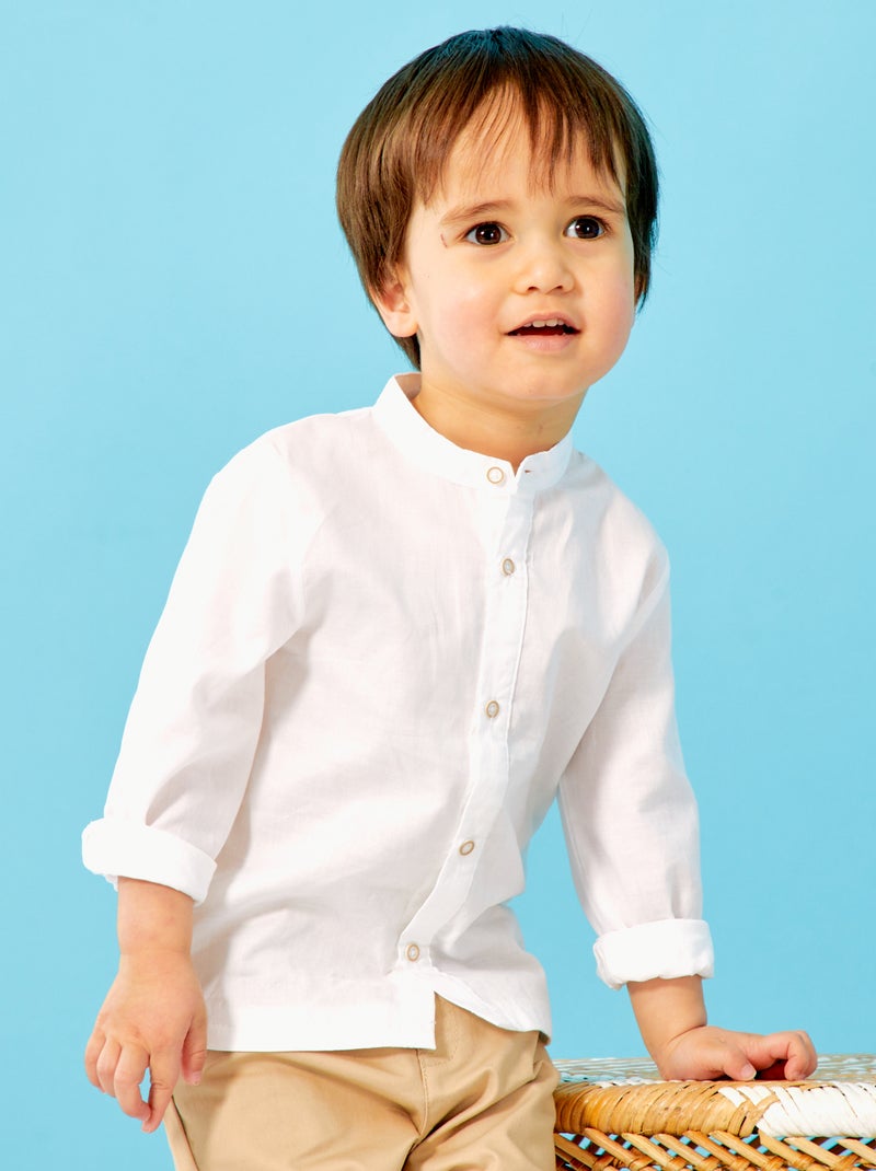 Conjunto de camisa + pantalón + chaleco AZUL - Kiabi
