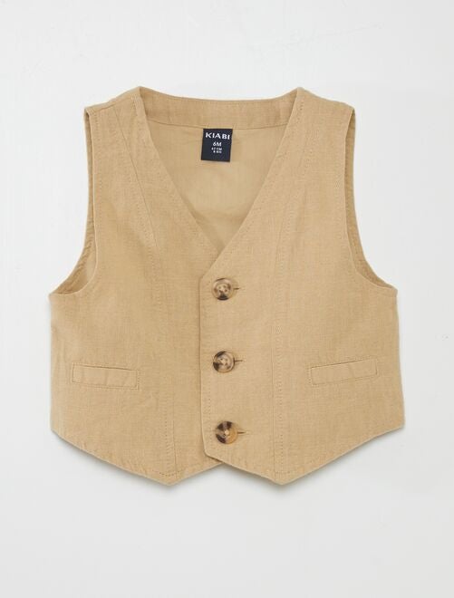 Conjunto de camisa +pantalón + chaleco + pajarita  - 3 piezas - Kiabi