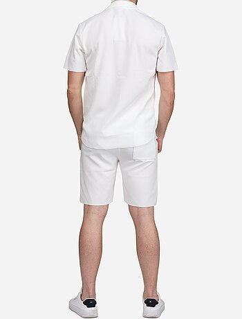 Conjunto de camisa y pantalón corto con textura - Frilivin