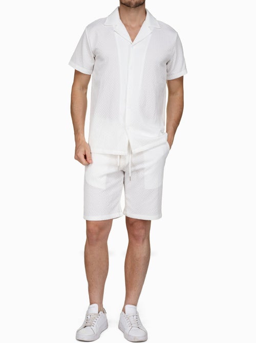 Conjunto de camisa y pantalón corto con textura - Frilivin - Kiabi