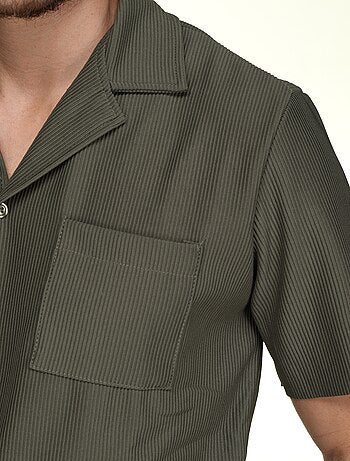 Conjunto de camisa y pantalón corto con textura - Frilivin